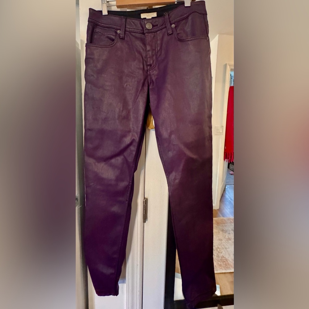 Burberry Deep Purple Fabric Pants